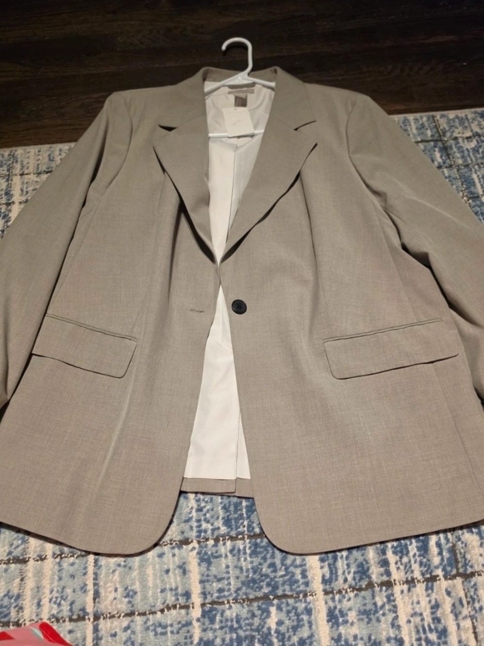 H&M Beige Women's Single-Button Blazer